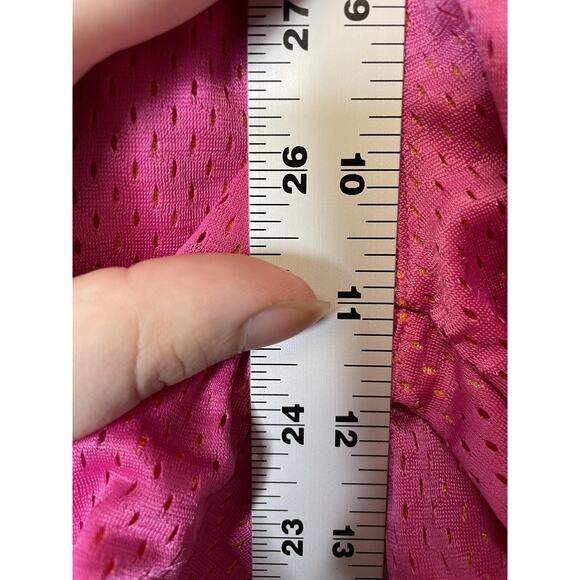 Under Armour Shorts Womens Small Pink Orange HeatGear Mesh Running Athletic - Picture 3 of 9